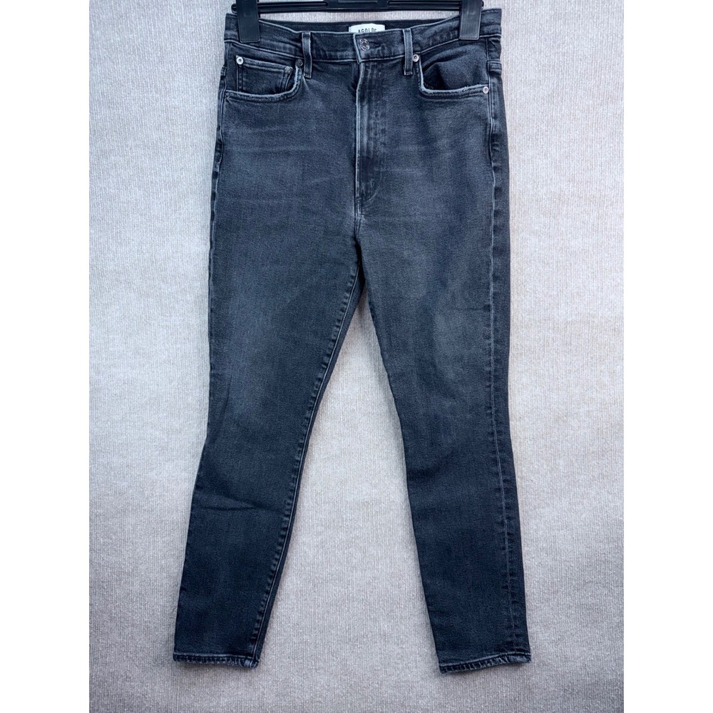 AGOLDE Pinch Waist Skinny Jeans Hotline Wash High Rise‎ Organic Cotton Womens 30